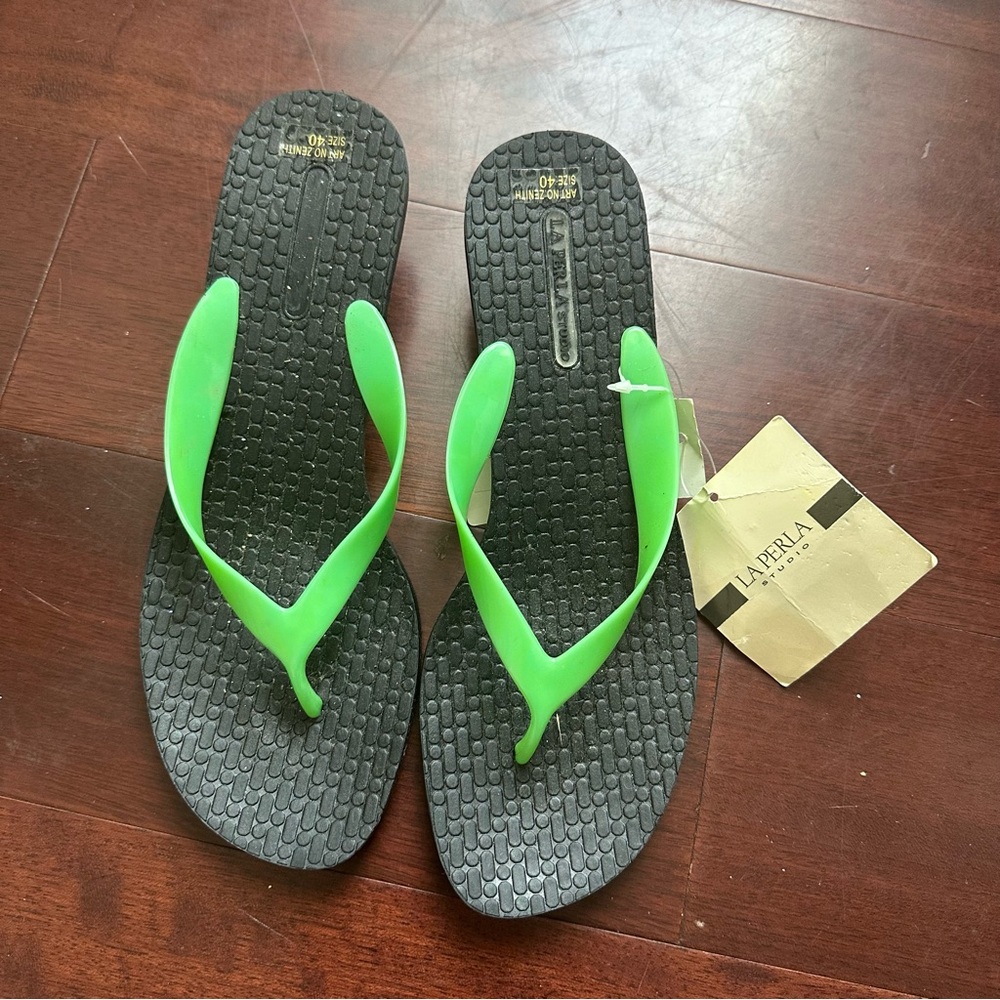 Vintage La Perla Heeled Flip-Flops - Size 40